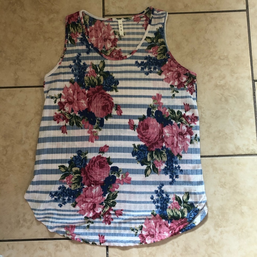 Dressy Floral Tank Top